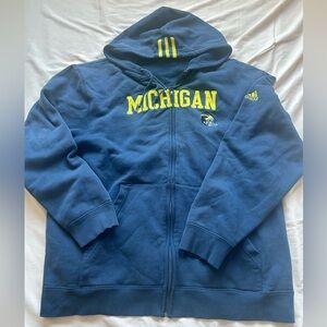 Adidas Michigan Football team zip up
